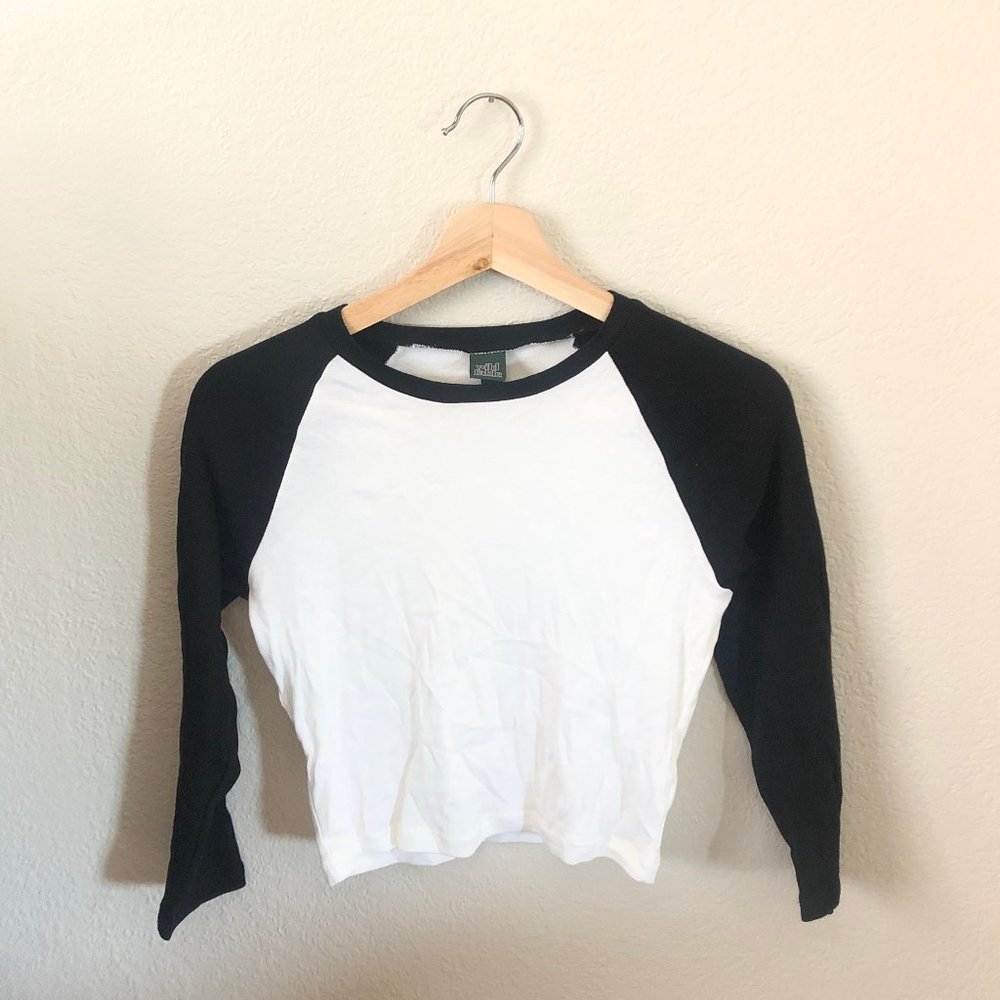 Wild Fable B&W Baseball Tee